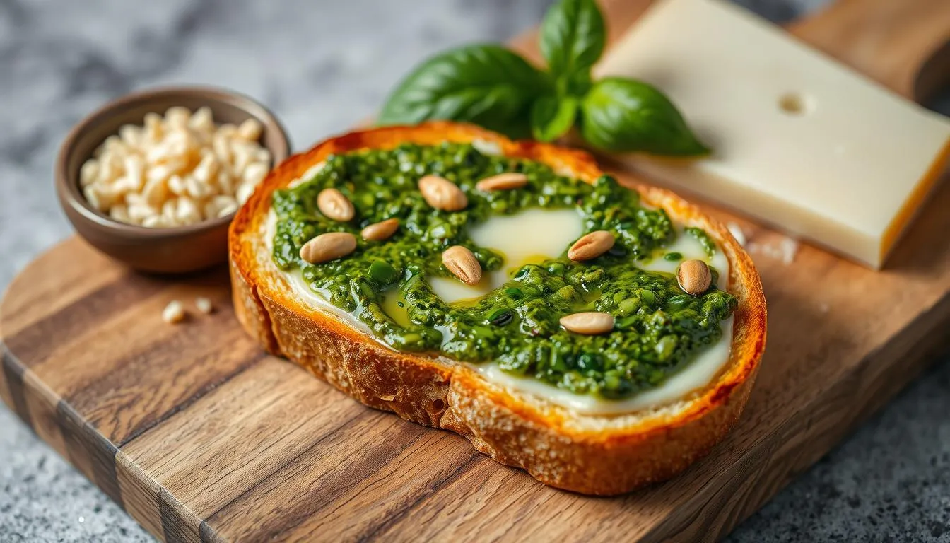 pesto toast