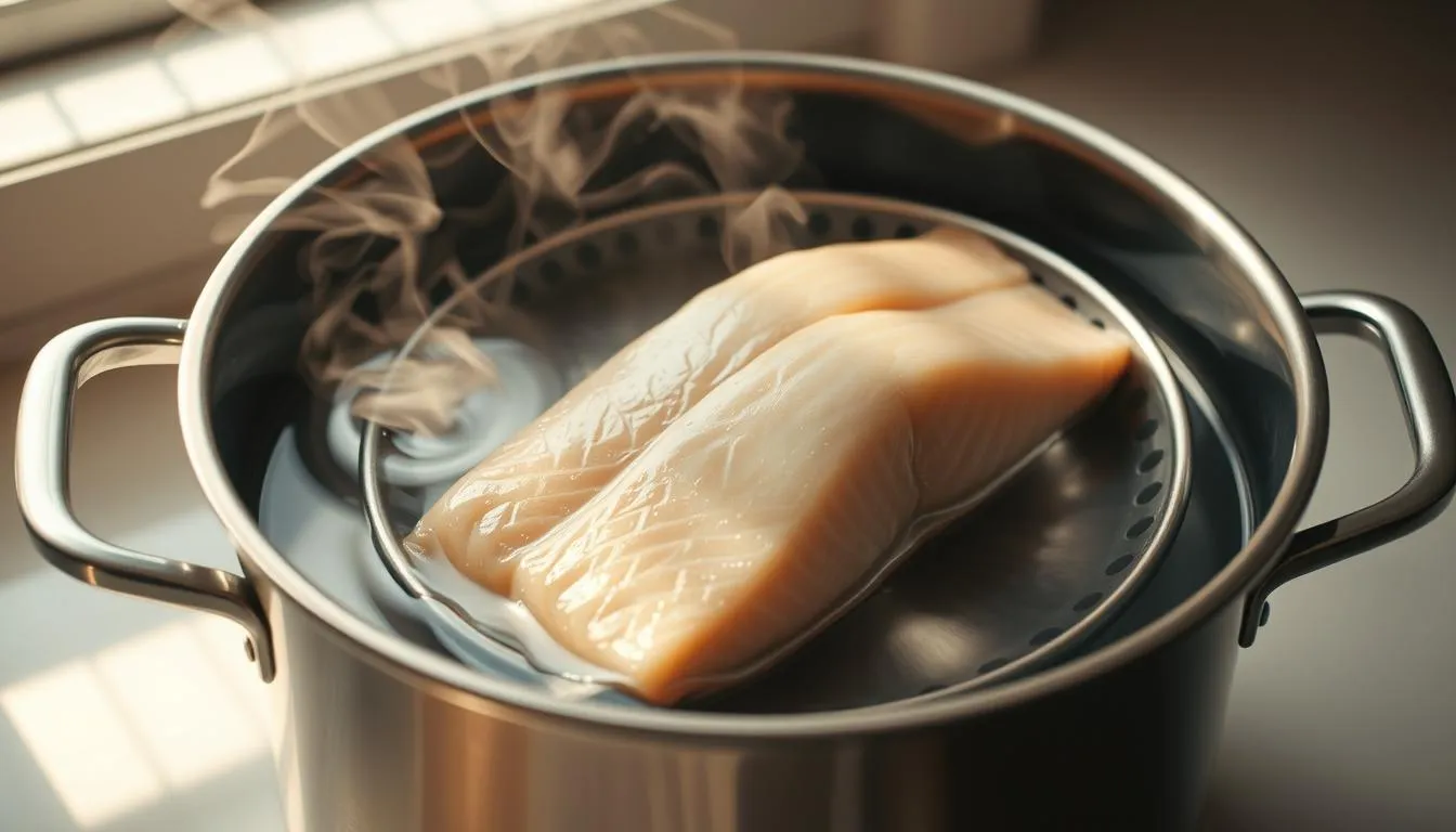 steaming poaching